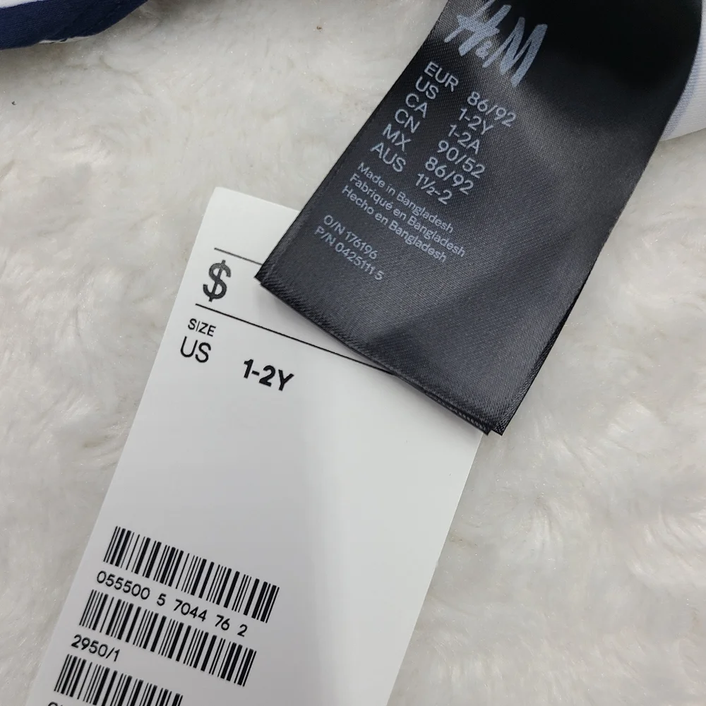 NEW H&M girls' swimsuit and hat size 18 months
